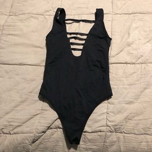Black stretchy bodysuit